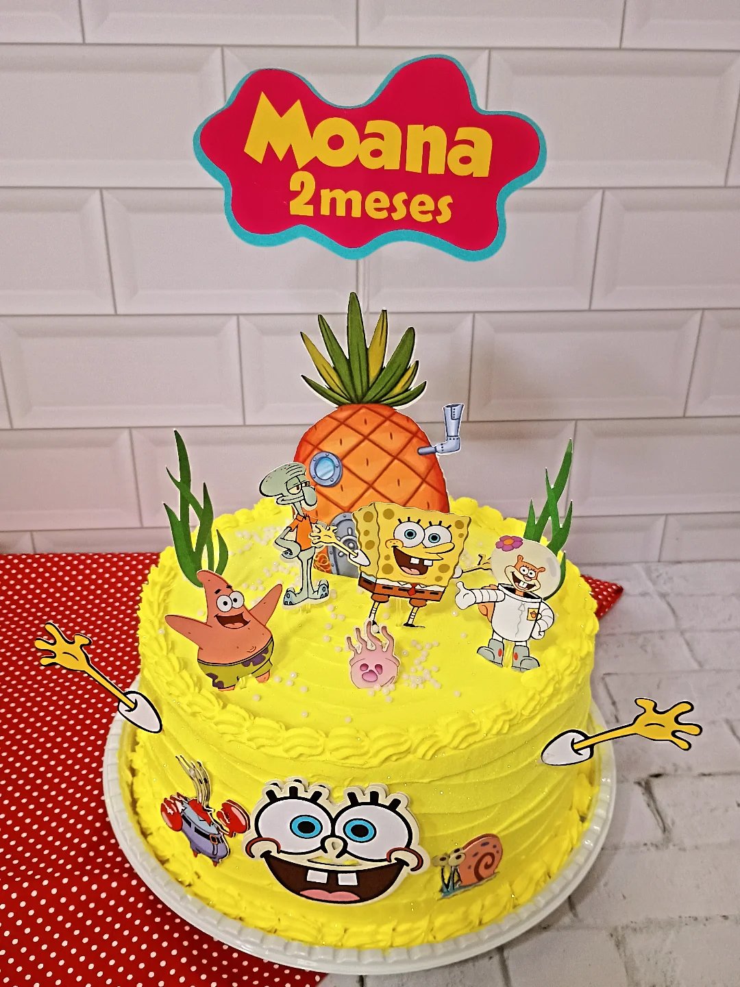 Bolo temático Bob Esponja