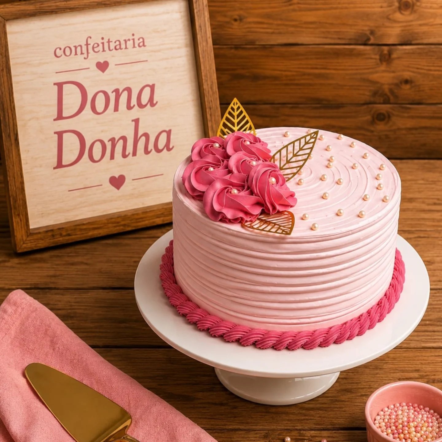 Bolo decorado Dona Donha Confeitaria